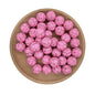 15mm Silicone Beads Crackle Printed Multi Color 50pcs 20