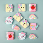 Silicone Focal Beads Learning Stationery ABC Pencil Rainbow 20pcs 6