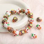 Dessert Theme Glass Cupcake Beads 15x13mm 5pcs 4