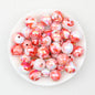 Marbled Pattern Acrylic Round Beads 16mm 50pcs 7