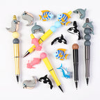 Silicone 3D Focal Beads Ocean Animals Aquatic Postures 20pcs 6