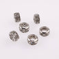 Rhinestone Spacer Beads 12mm Large Hole Gem 50pcs 8