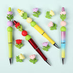 Silicone 3D Focal Beads Rose Multi Color Delicate Petals 20pcs 9