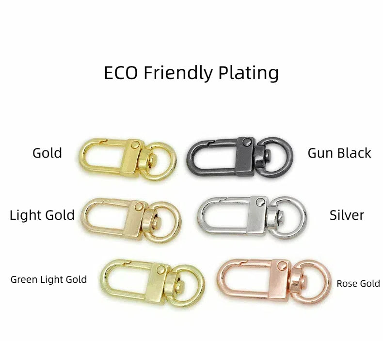 Zinc Alloy Metal Door Buckle Keychain Hook 33mm 50pcs Multi Finish 6