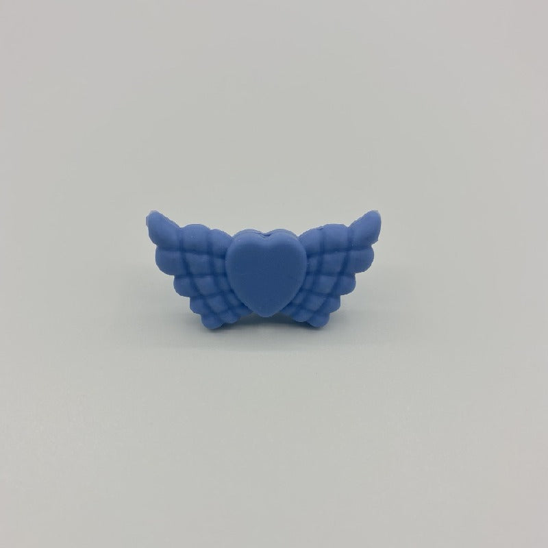 Wing Silicone Beads Mixed Colors 20pcs 20