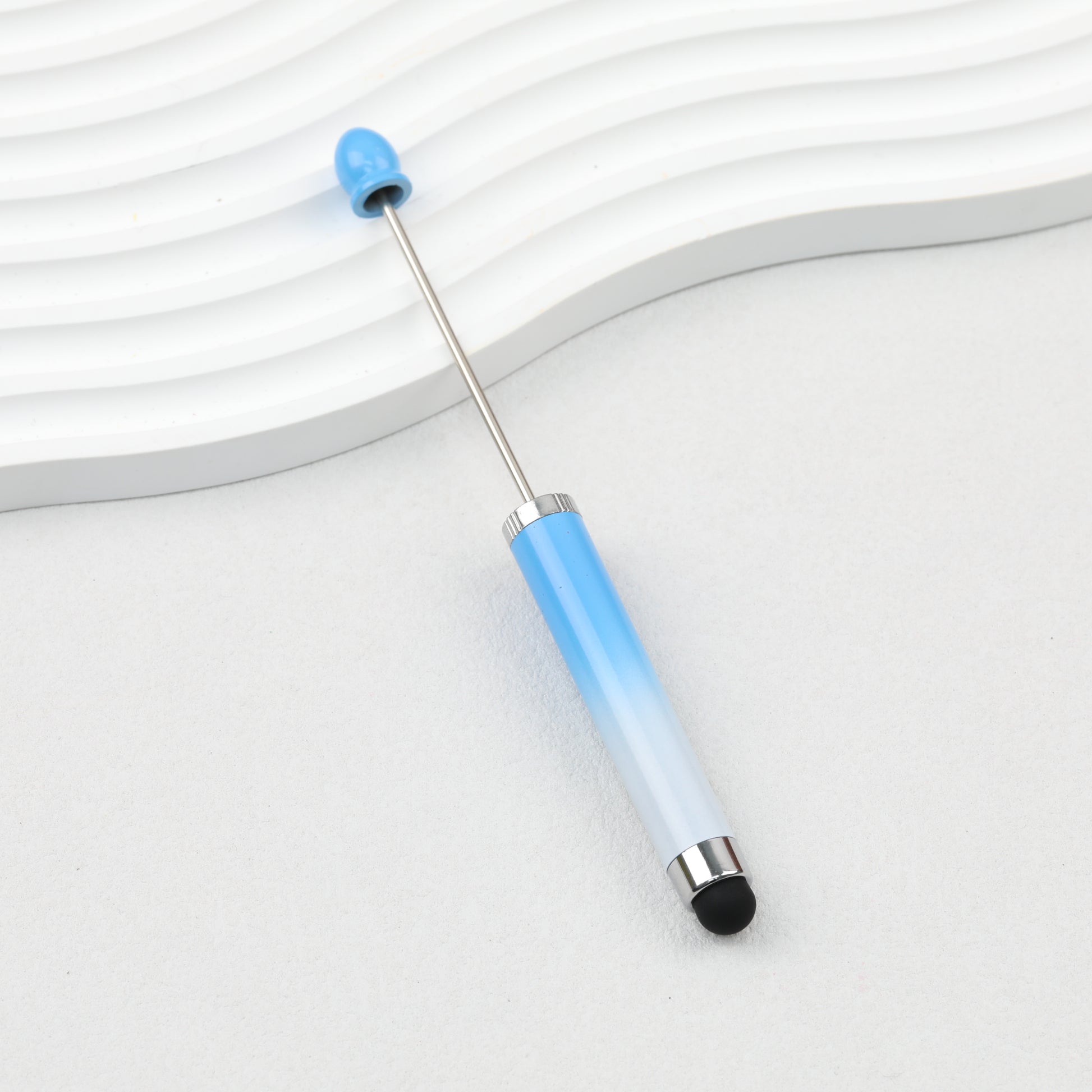 Gradient Color 3 In 1 Beadable Stylus Pens Plastic Body 5