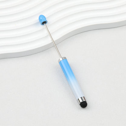 Gradient Color 3 In 1 Beadable Stylus Pens Plastic Body 5