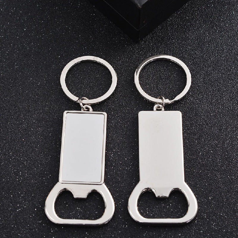 Metal Bottle Opener Keychain Zinc Alloy Smooth Surface for Sublimation 5