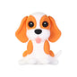 Silicone 3D Focal Beads Puppy Sitting Pose Smiling Face 20pcs 13