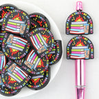 I Like Books Spicy And Coffee Ice Silicone Focal Beads 20Pcs 