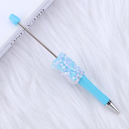 Beadable Pen with Creative Sequin Petal Decoration 10