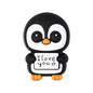 Silicone 3D Focal Beads Valentine Animal Love Holding Heart 20pcs 13