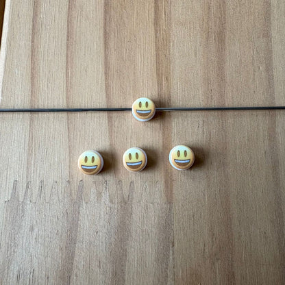 Special Character Flat Acrylic Beads 7mm 10pcs per Pack 24