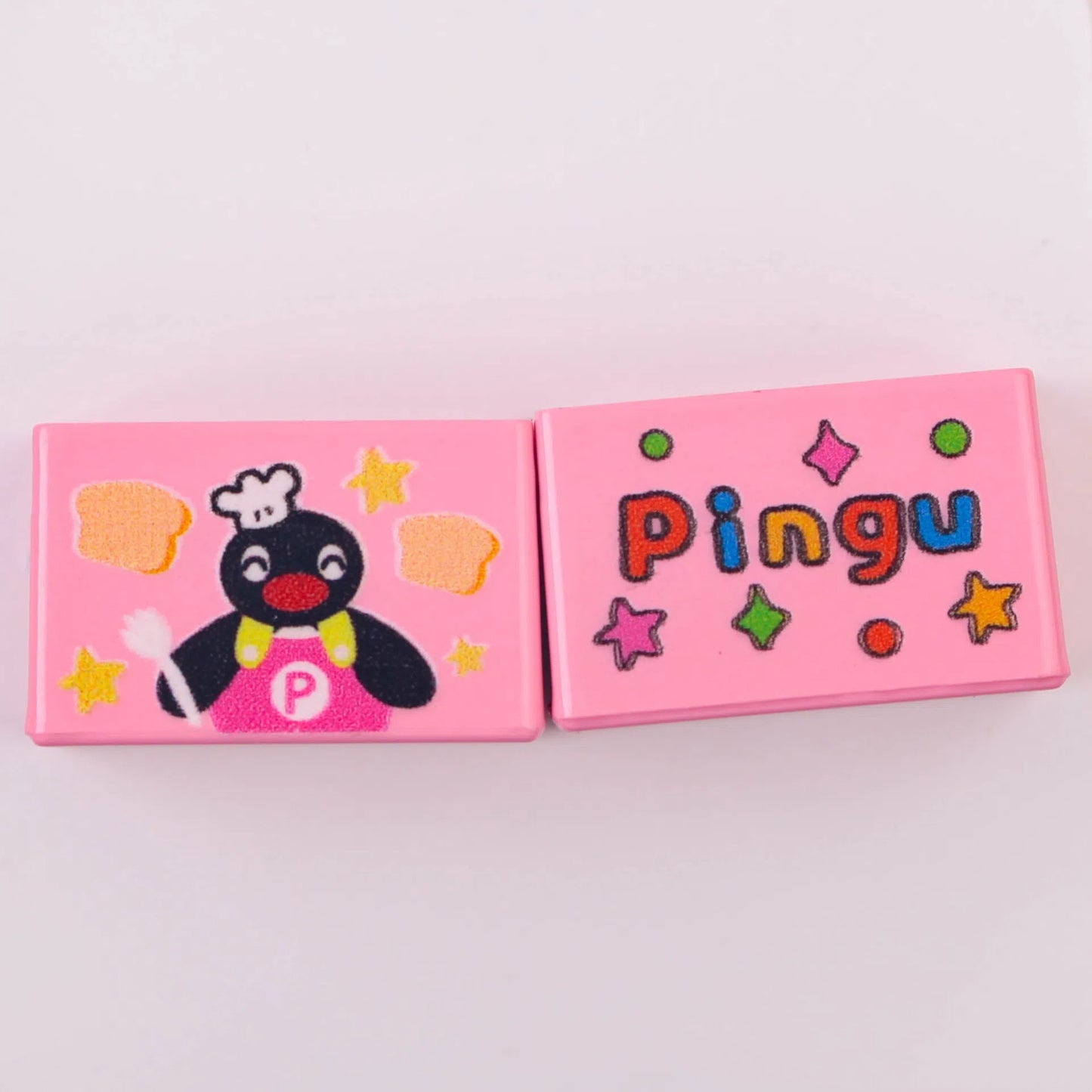 Cartoon Cook Pingu Acrylic Square Beads 20mm Printed 10pcs 6