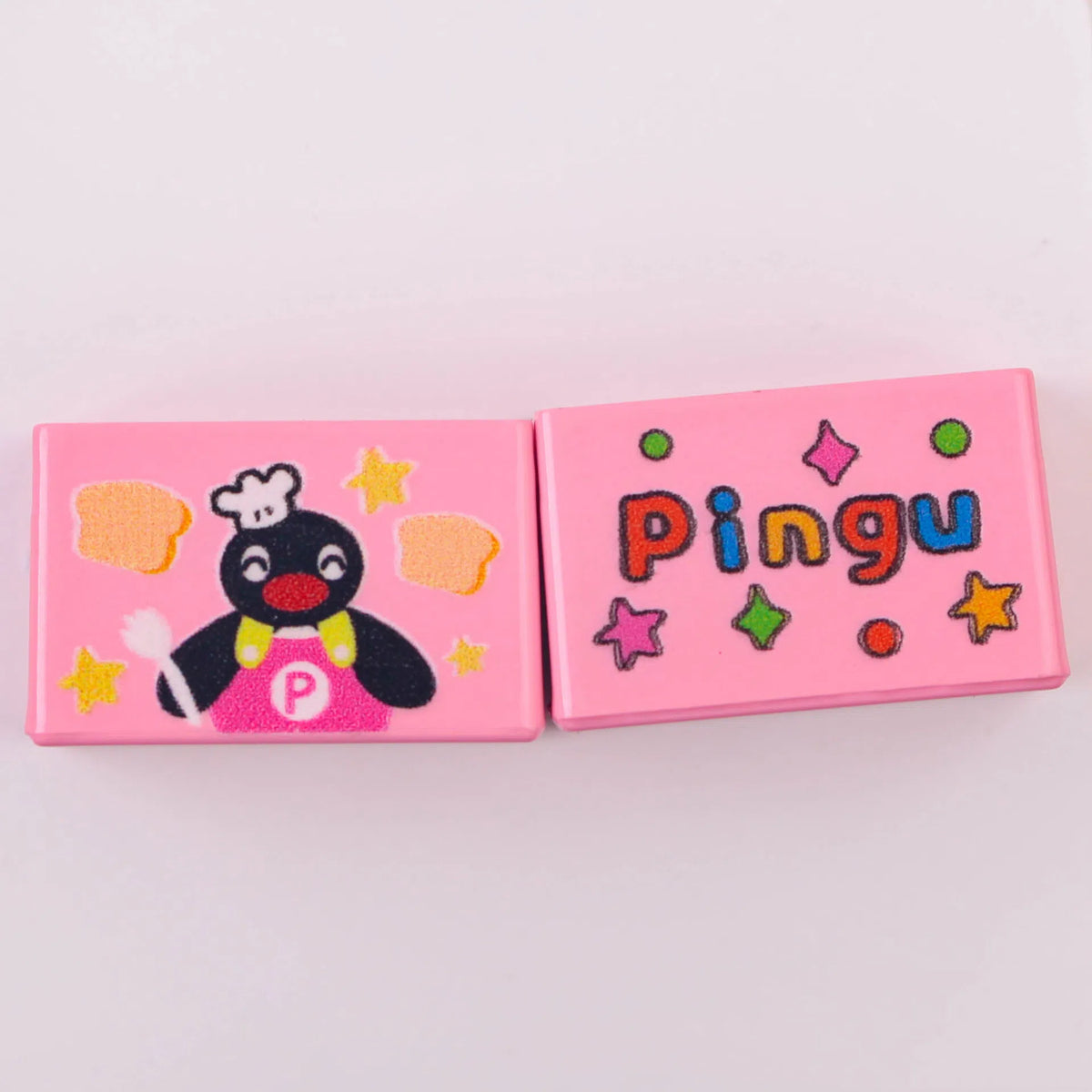 Cartoon Cook Pingu Acrylic Square Beads 20mm Printed 10pcs 6