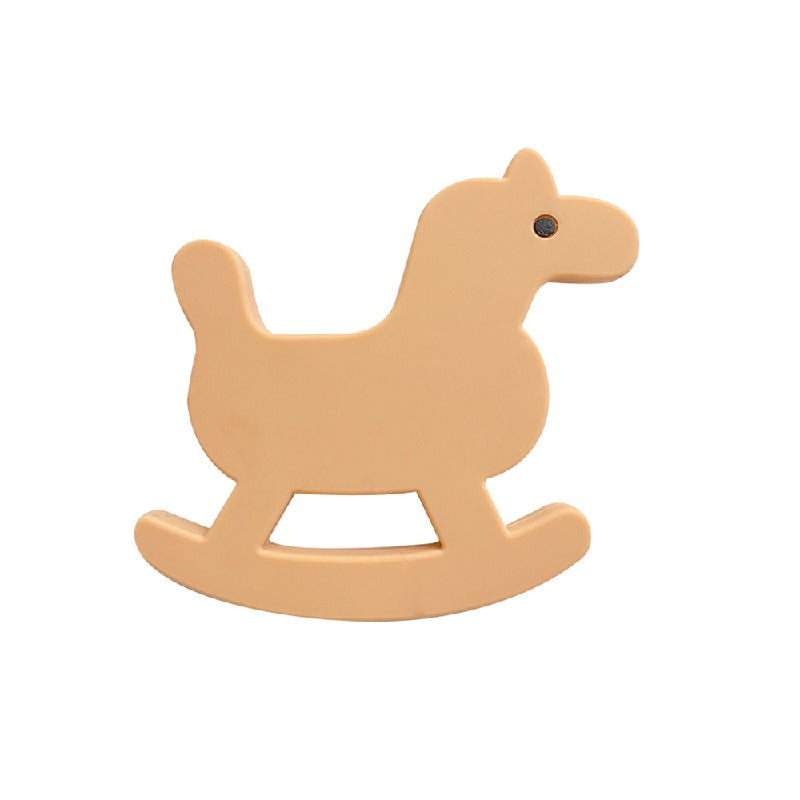 Silicone Focal Beads Trojan Horse Front View 20pcs 10