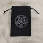 Tarot Card Velvet Drawstring Bags Celestial Esoteric Design 5pcs 18x11.5cm 9