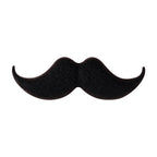 Silicone Focal Beads Beard Handlebar Mustache Textured Curved 20pcs 17
