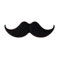 Silicone Focal Beads Beard Handlebar Mustache Textured Curved 20pcs 17