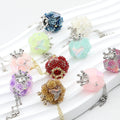 Mermaid Tail Polymer Clay  Beads Fancy 5pcs 22mm