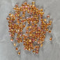 Czech Glass Teardrop Shaped Beads 6x8mm Iridescent Finish 2pcs 6