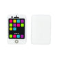 Silicone 3D Focal Beads Phone Jewel Tone Icons White Frame