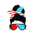 Silicone Focal Beads American Girls Star Spangled Sunglasses Headband 20pcs