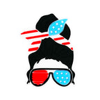 Silicone Focal Beads American Girls Star Spangled Sunglasses Headband 20pcs