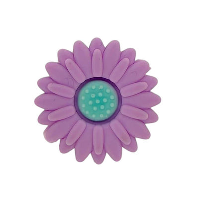 Silicone Focal Beads Daisy Sunflower Rounded Center 20pcs 40