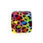 13.5mm Square Silicone Beads Printed Designs Mix 50pcs 5