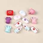 Silicone 3D Focal Beads Nurse Series Medical Kit Holding Syringe 20pcs 2