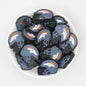 NFL Teams Helmet Silicone Focal Beads Printed Designs 20pcs 15
