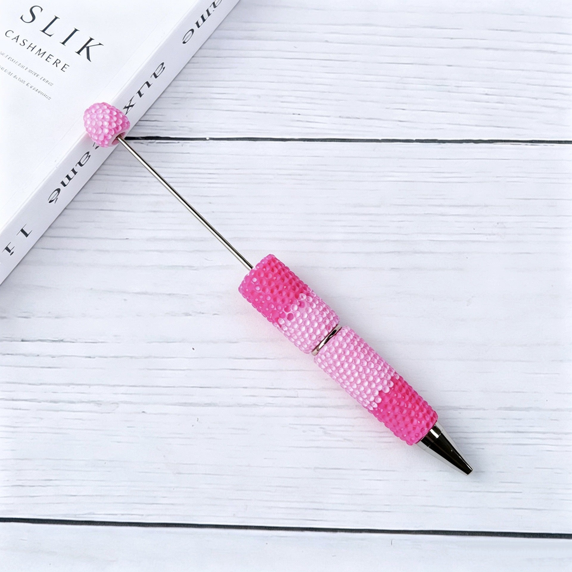 Gradient Candy Color Beadable Pen with Full Rhinestones 17