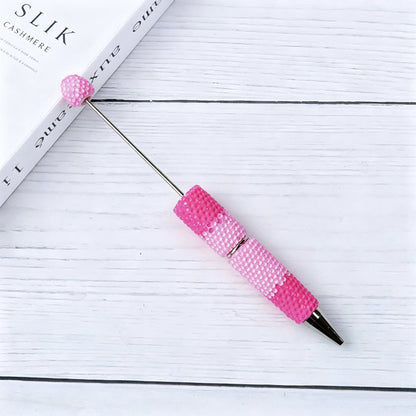 Gradient Candy Color Beadable Pen with Full Rhinestones 17