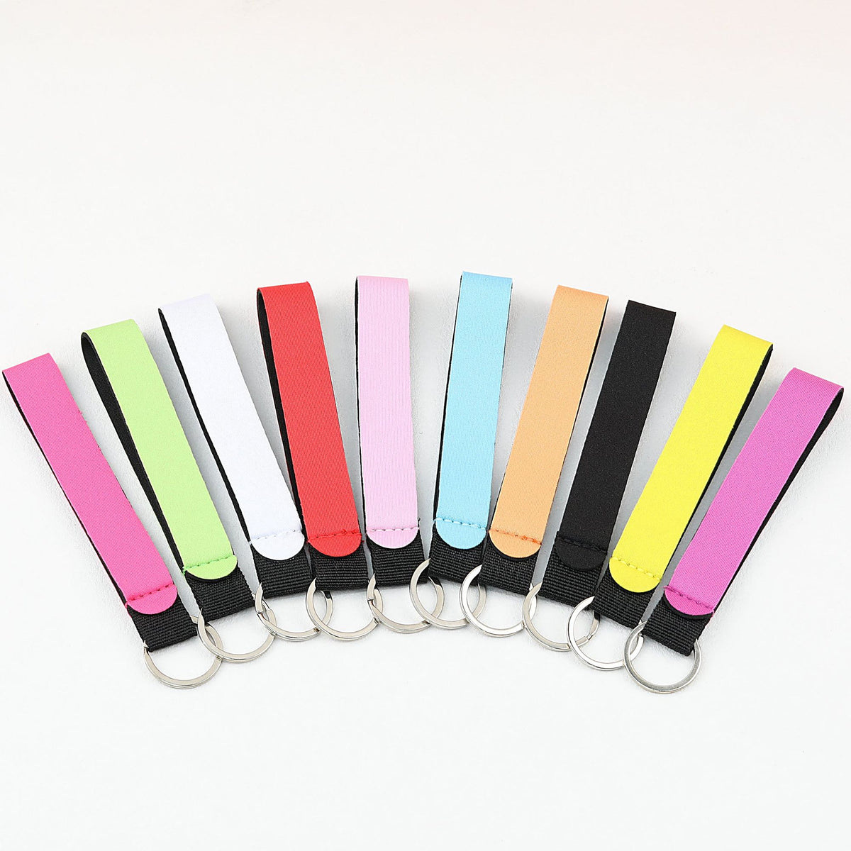 Neoprene Wristlet Keychain Comfortable Soft Loop 135mm