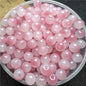 Dual Color Round Glass Beads 8mm Gradient Painted 100pcs 15