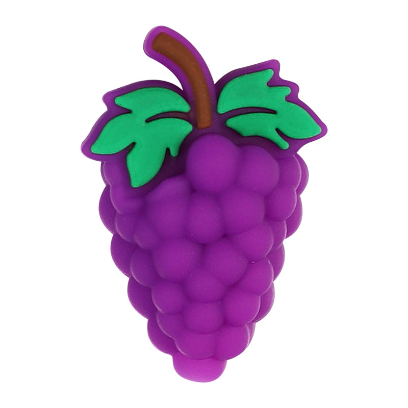 Silicone 3D Focal Beads Fruity Aroma Smiling Avocado Star Blueberry 20pcs 16