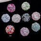 Rhinestone Round Clay Beads 16mm Glittering Epoxy Polymer 10pcs 4