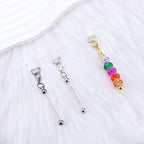 Beadable Plastic Tether Tabs With Bars