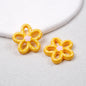 Hollow Dotted Line Sakura Flower Acrylic Beads 25mm 20pcs 18