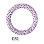 65mm Silicone Beads Printed Designs Vibrant Colors 35