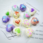 Glow Acrylic Heart Beads Colorful Light In The Dark 2pcs 11