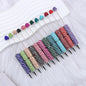Beadable Striped Rhinestone Embellished Pen Random Color