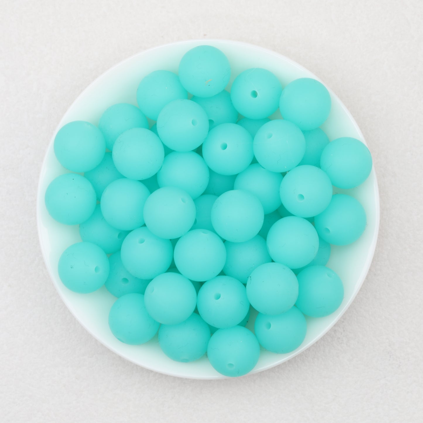 Glow in the Dark 15mm Round Silicone Beads 50pcs 9