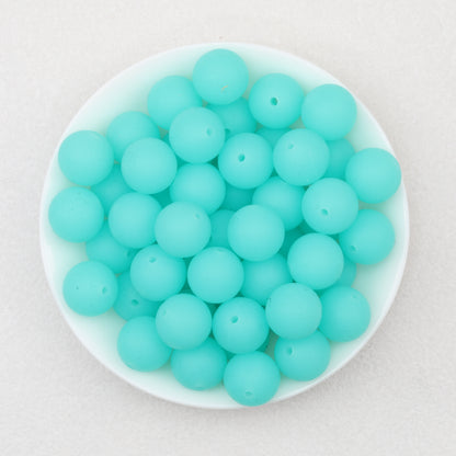 Glow in the Dark 15mm Round Silicone Beads 50pcs 9