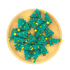 Silicone 3D Focal Beads Christmas Tree Layered Ornaments Holiday Design 20 pcs 2