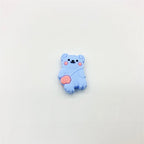 Silicone Focal Beads Backpack Bear Heart Ears Pastel Colors 20pcs 5
