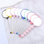 Beadable Mirrors Mini Handheld Round