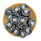 Silicone Focal Beads Skeleton Hand Middle Finger Black White 1pcs 2