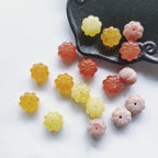 Vintage Pumpkin Shape Resin Beads 12mm Imitation Natural Stone 20pcs 2